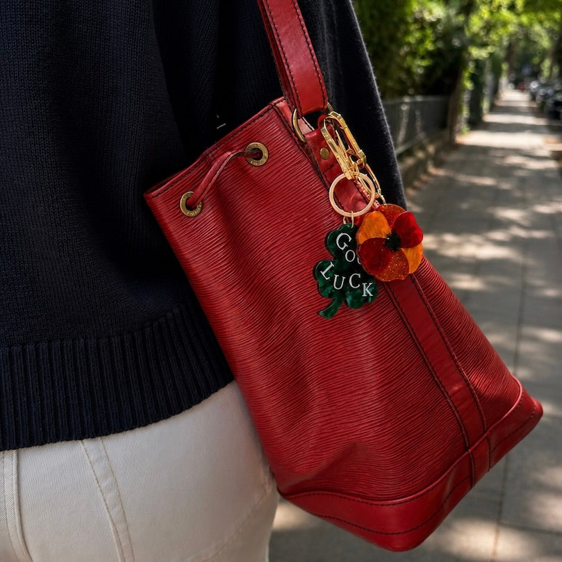 Schlüsselanhänger & Bag Charm Mohnblume
