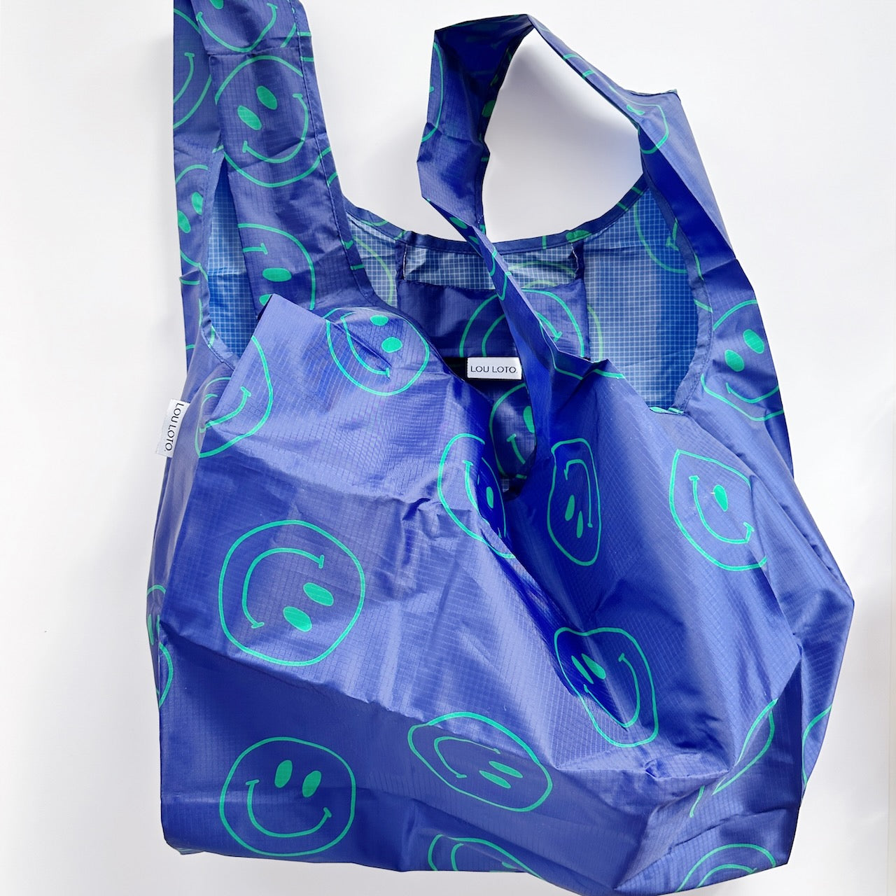 Shopping Bag blau, 3 Stück