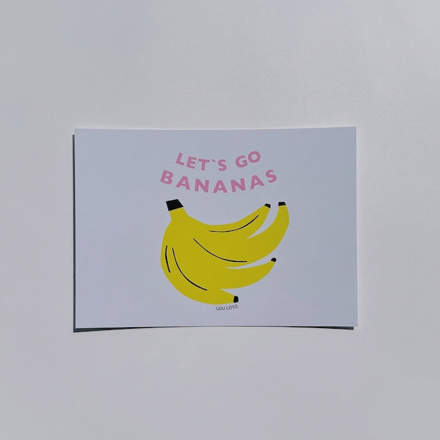 Postkarte Bananas