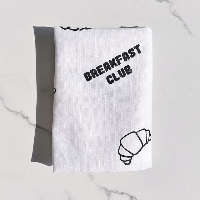 Geschirrtuch Breakfast Club, weiß