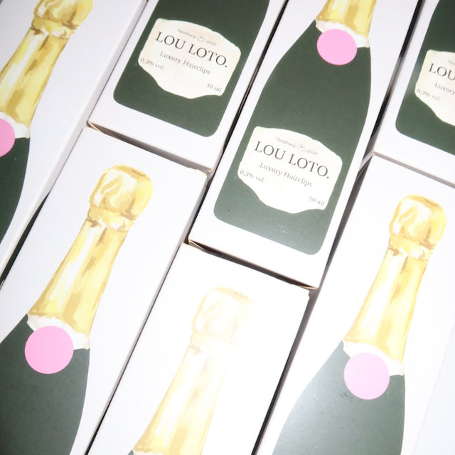 Hairclip-Set Champagner