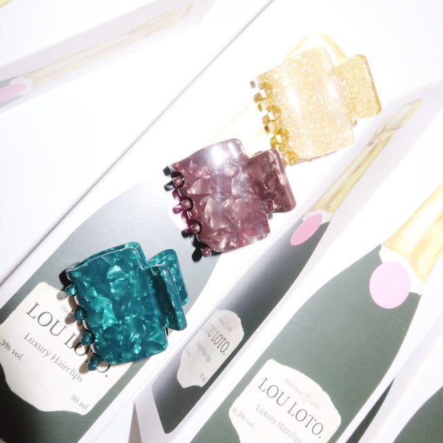 Hairclip-Set Champagner