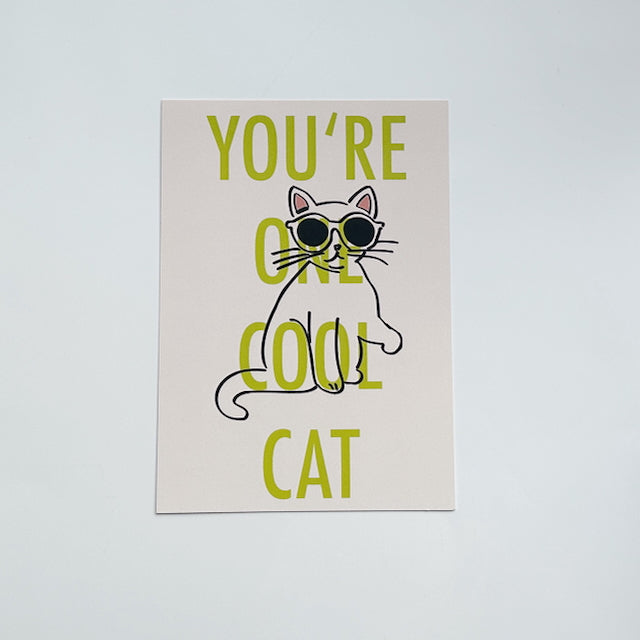 Postkarte Cool Cat, 10 Stk.