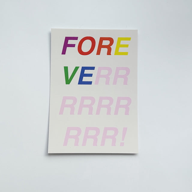 Postkarte Forever, 10 Stk.