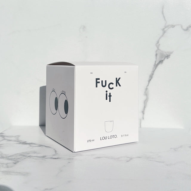 Porzellanbecher Fuck It, 6 Stück