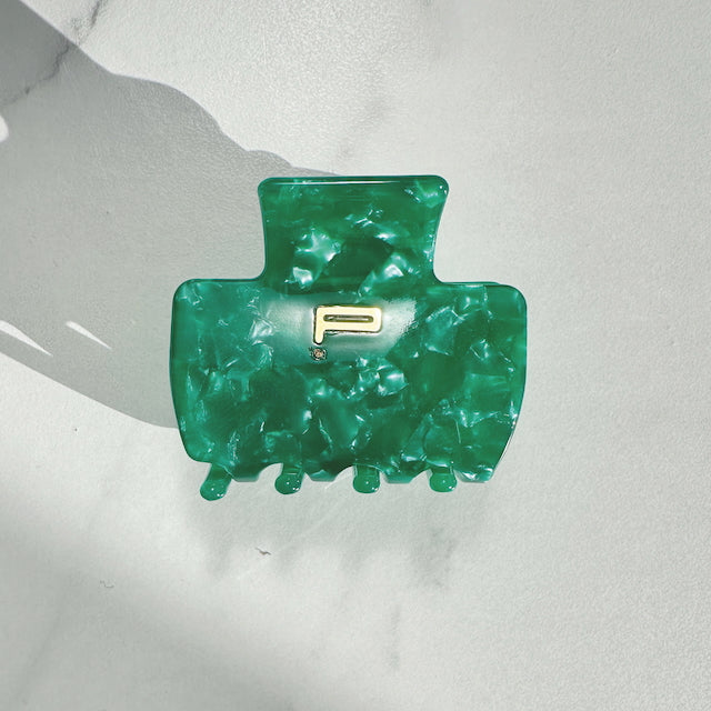 Haarklammer NO.01, grün marble