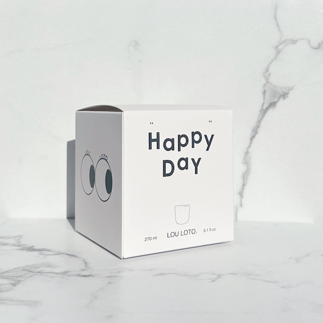 Porzellanbecher Happy Day, 6 Stück