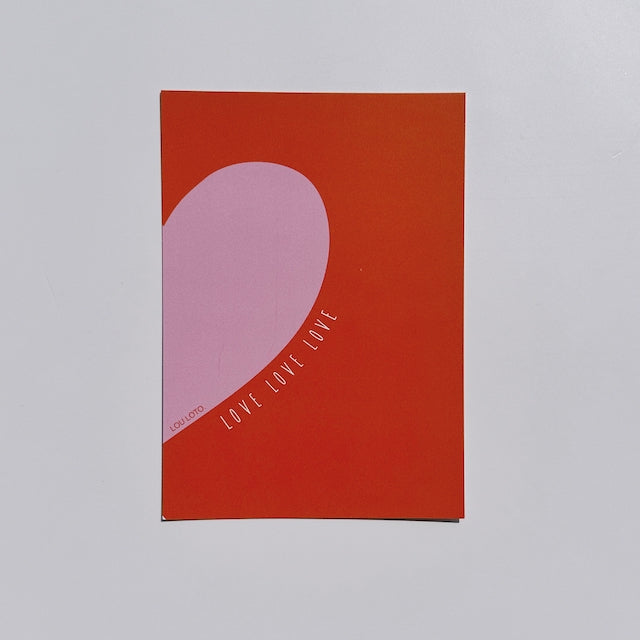 Postkarte Herz&Love, 10 Stk.