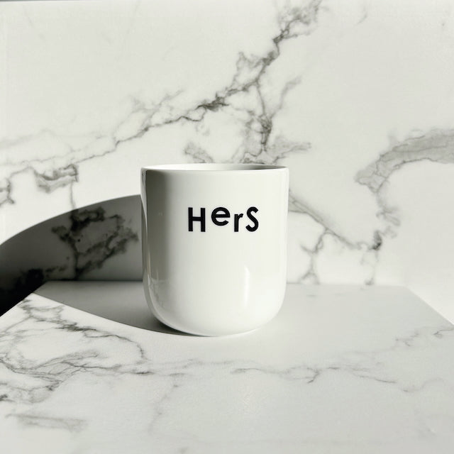 Porzellanbecher Hers