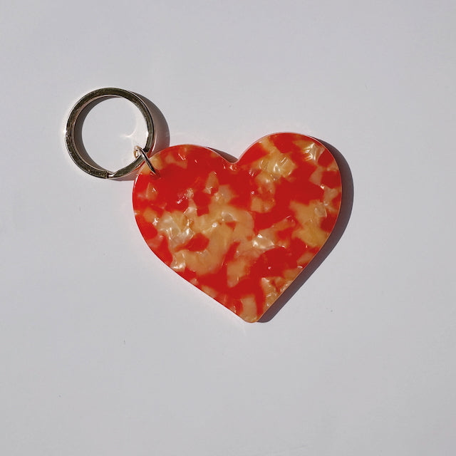 Schlüsselanhänger Herz, rot