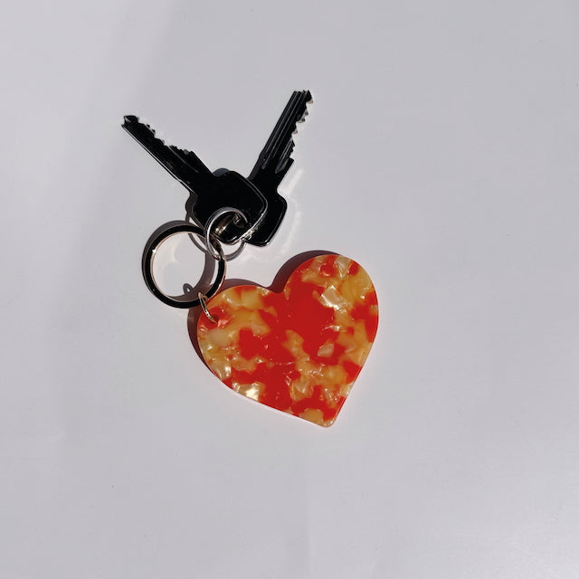Schlüsselanhänger Herz, rot