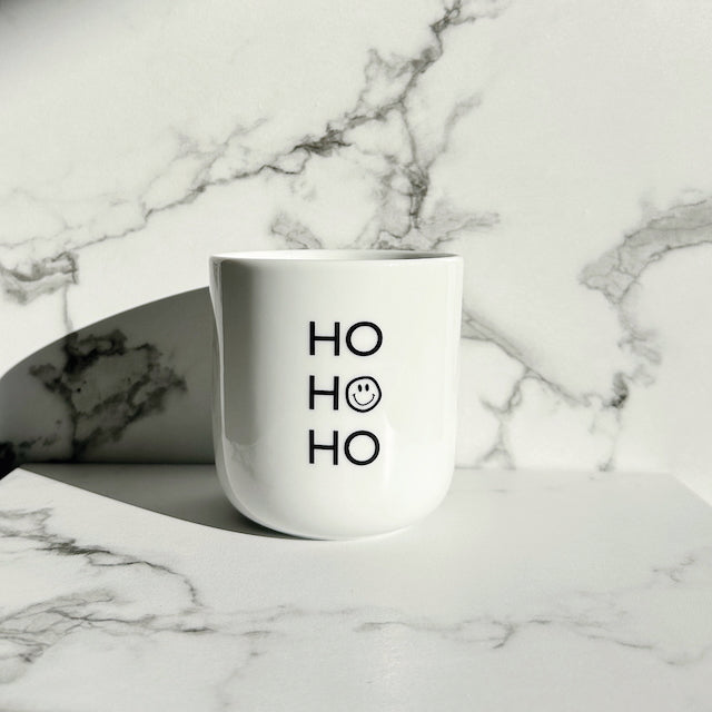 Porzellanbecher Ho Ho Ho