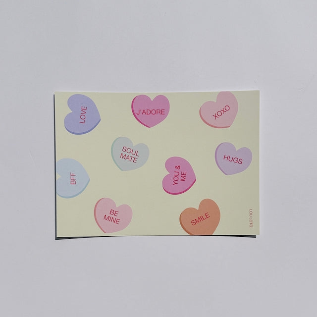 Postkarte Lovehearts