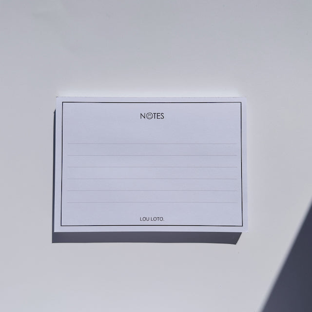Notizblock A6, Notes