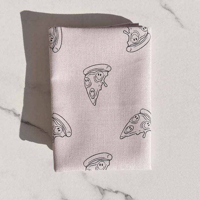 Geschirrtuch Pizza, grau
