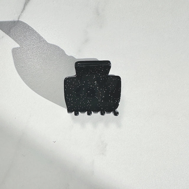Haarclip NO.02, glitzerschwarz