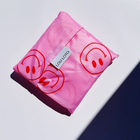 Shopping Bag pink, 3 Stück
