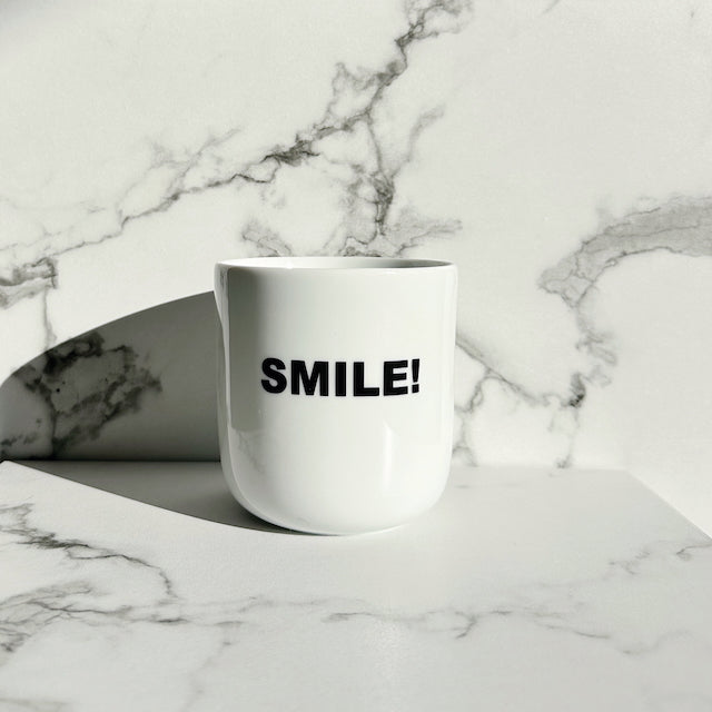 Porzellanbecher Smile, 6 Stück