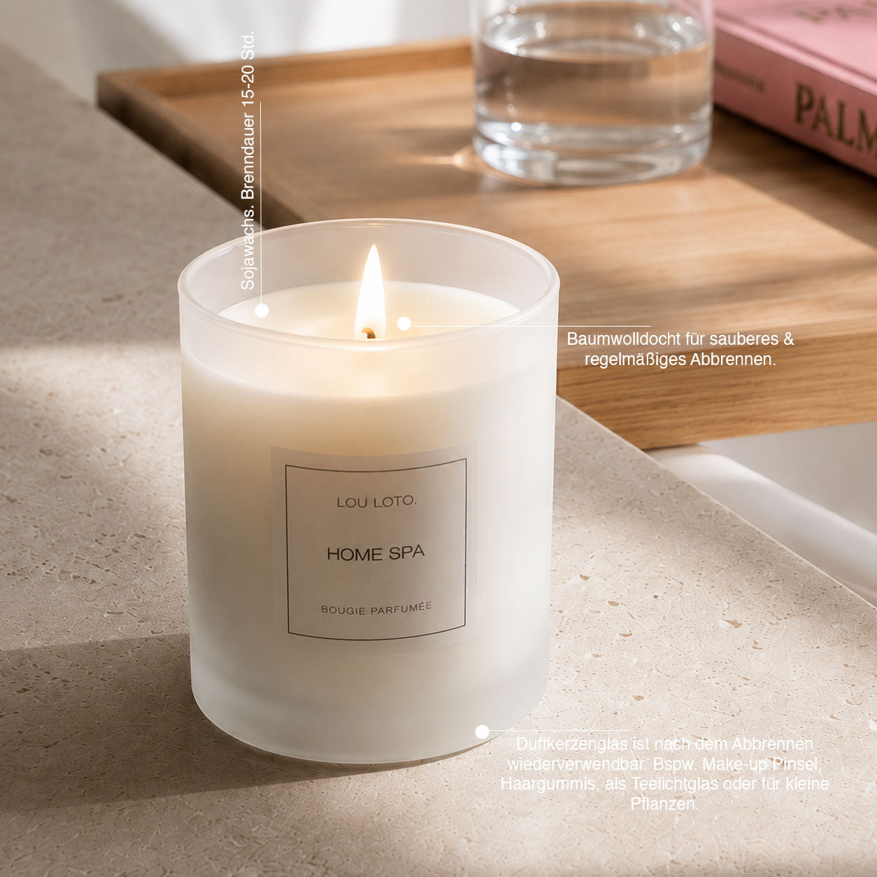 Duftkerze 165g, Home Spa