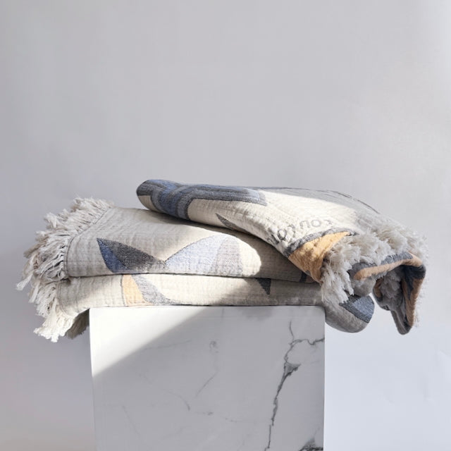 Decke, blue/gold