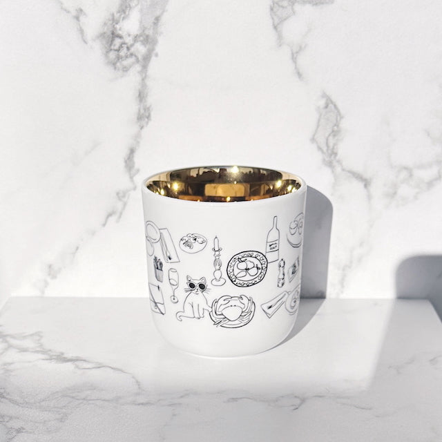Champagnerbecher gedeckter Tisch