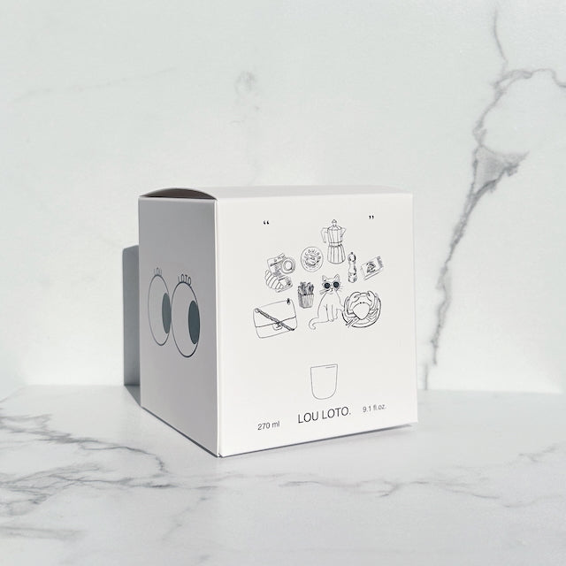 Porzellanbecher gedeckter Tisch, 3 Stück