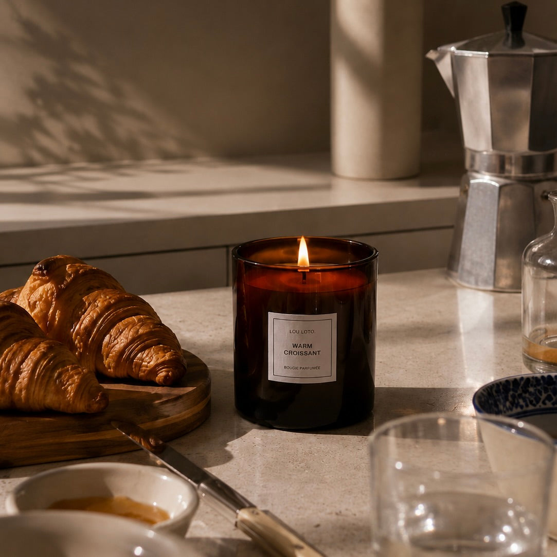 Duftkerze 165g, Warm Croissant