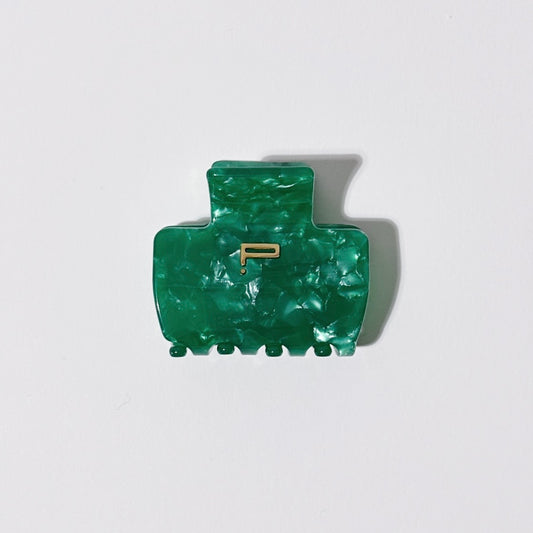Haarklammer NO.01, grün marble