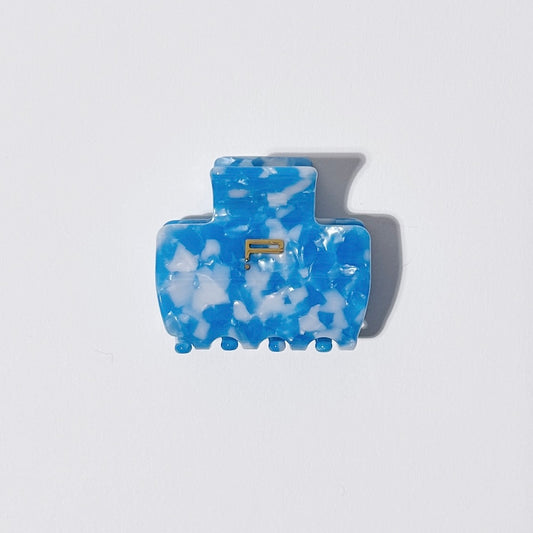 Haarklammer NO.01, blau/weiß