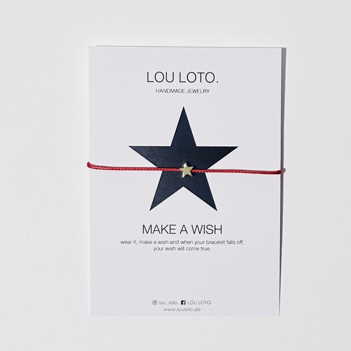 Make a Wish Armband, Stern rot