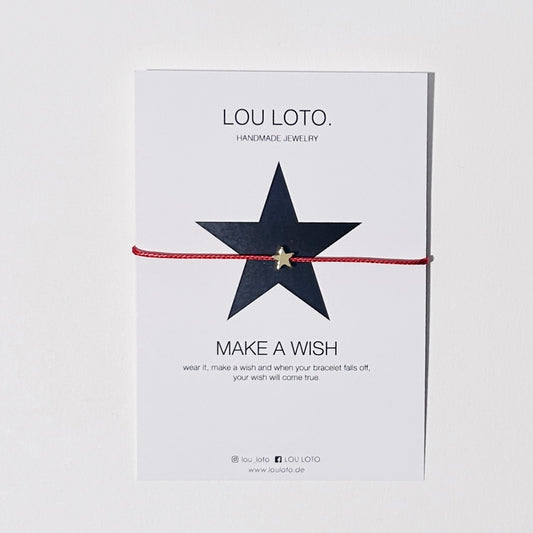 Make a Wish Armband, Stern rot