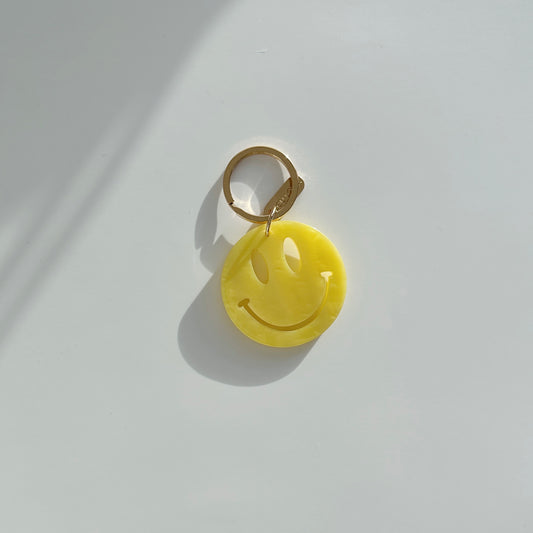 Gelber Smiley Schlüsselanhänger