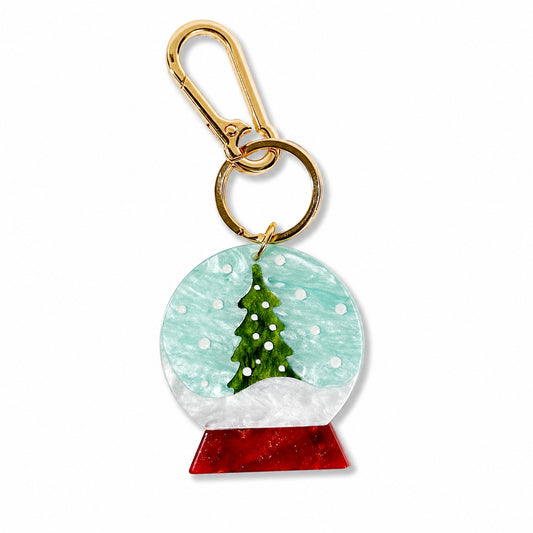 Schlüsselanhänger & Bag Charm Schneekugel
