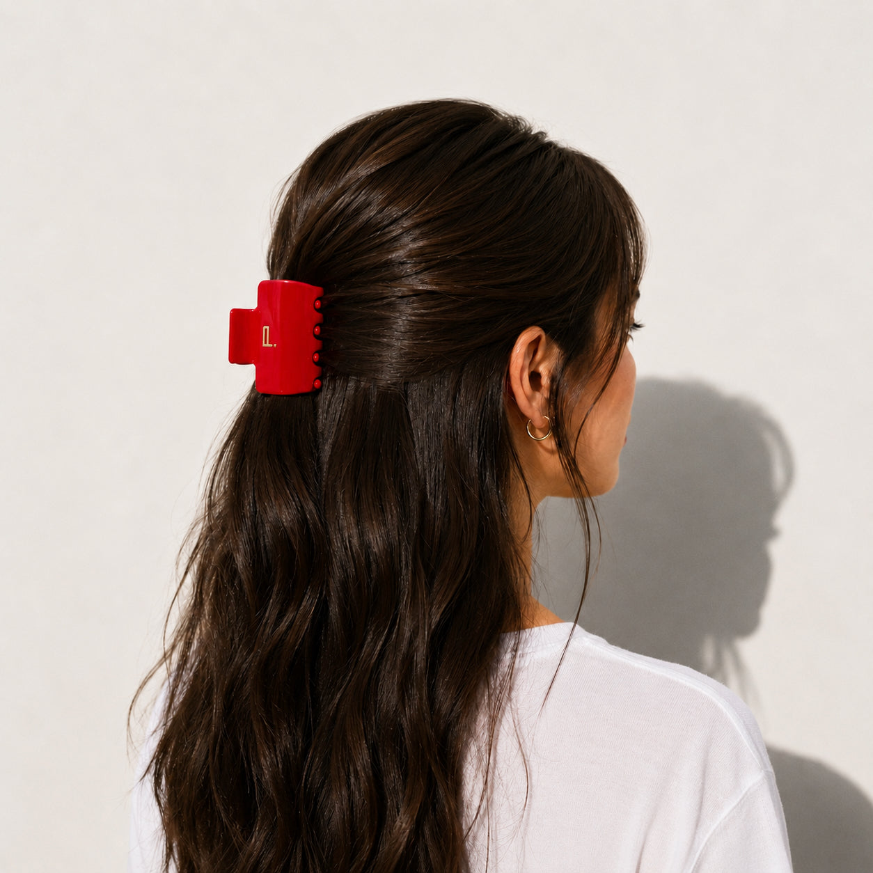 Haarklammer NO.01, rot