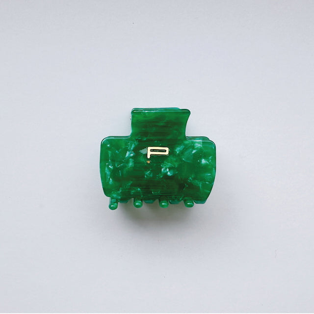 Haarklammer NO.01, grün marble