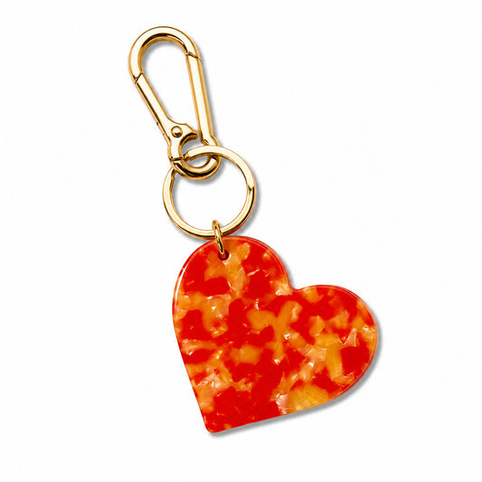 Schlüsselanhänger & Bag Charm Herz, rot