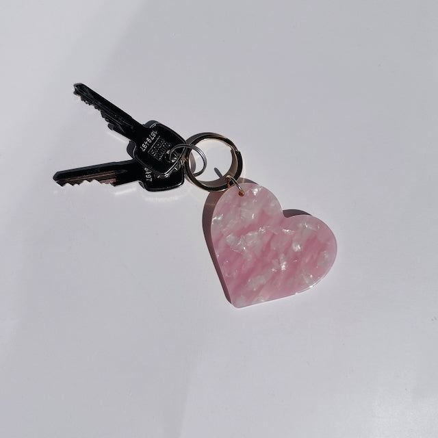 Schlüsselanhänger Herz, rosa