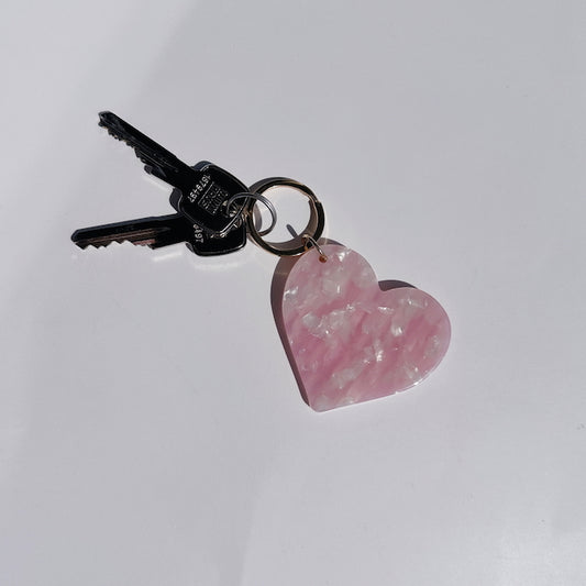 Schlüsselanhänger Herz, rosa