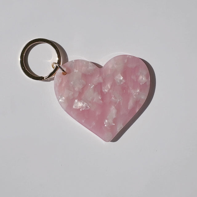 Schlüsselanhänger Herz, rosa