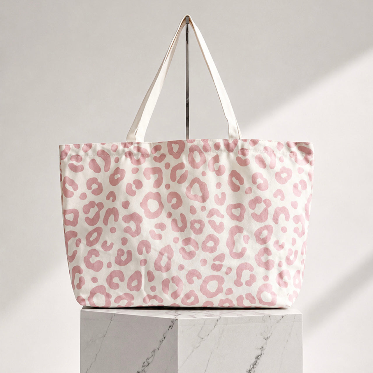 Canvas Shopper Leo, rosa