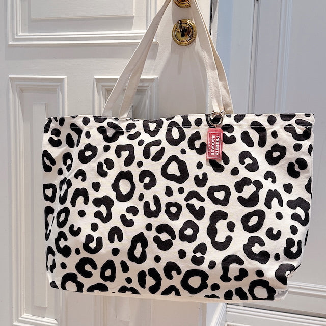 Canvas Shopper Leo, schwarz