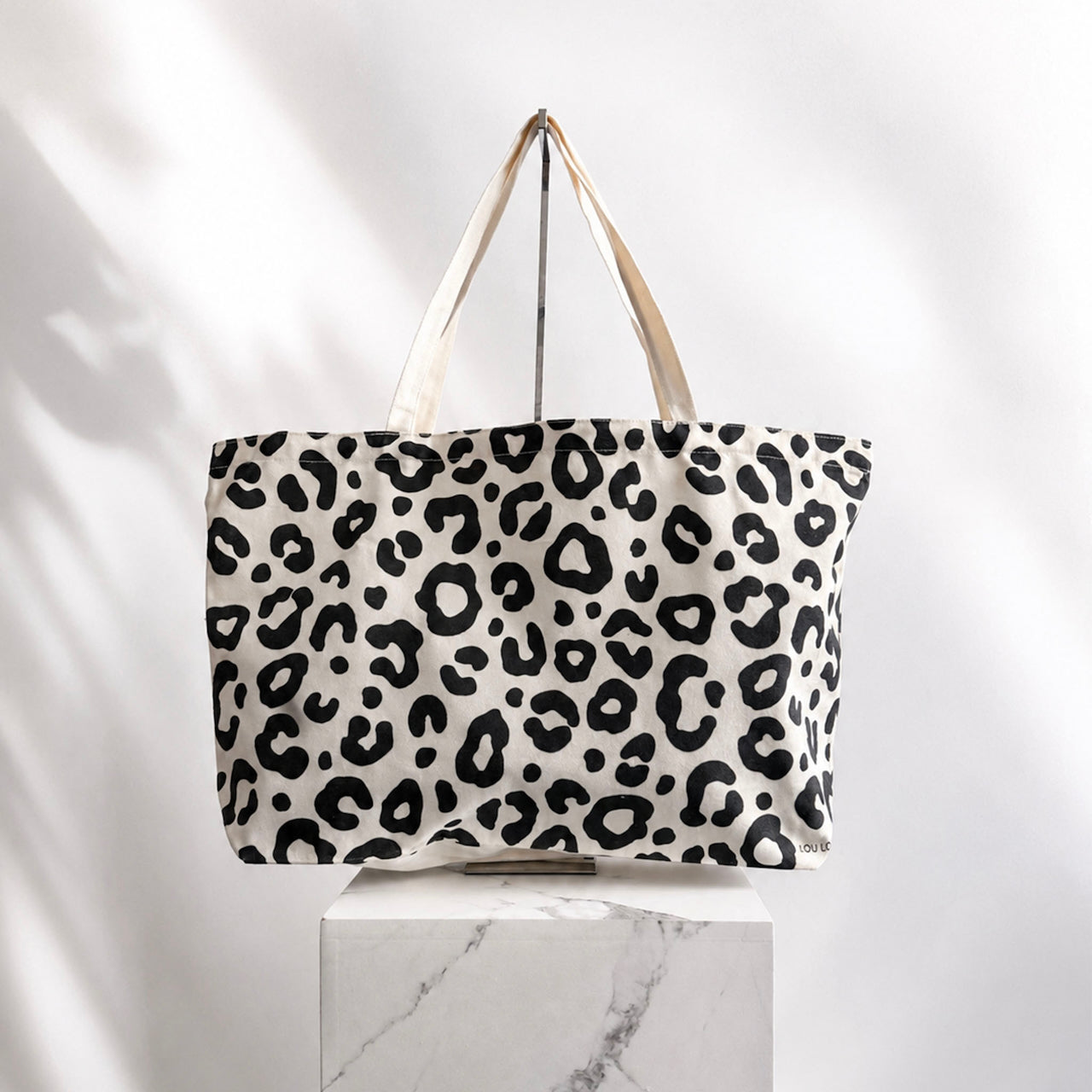 Canvas Shopper Leo, schwarz