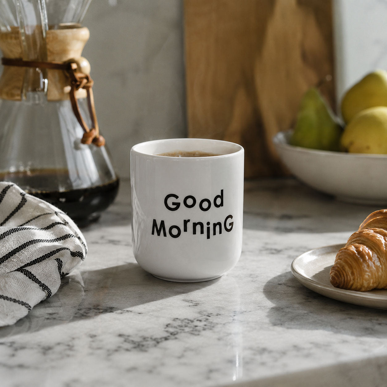 Porzellanbecher Good Morning