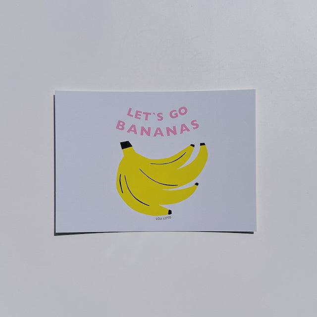 Postkarte Bananas