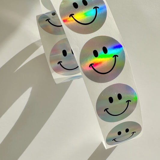 Smiley Sticker Holografic small