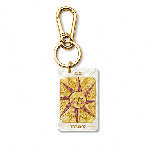Schlüsselanhänger & Bag Charm Tarotkarte Sun