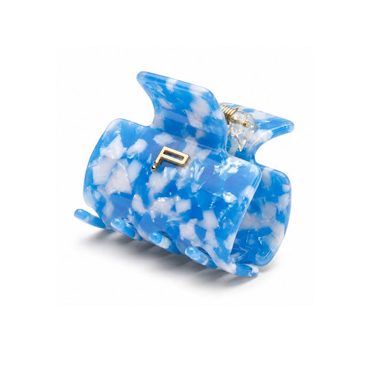 Haarklammer NO.01, blau/weiß