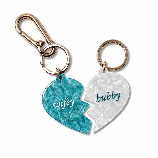 Schlüsselanhänger & Bag Charm Wifey&Hubby