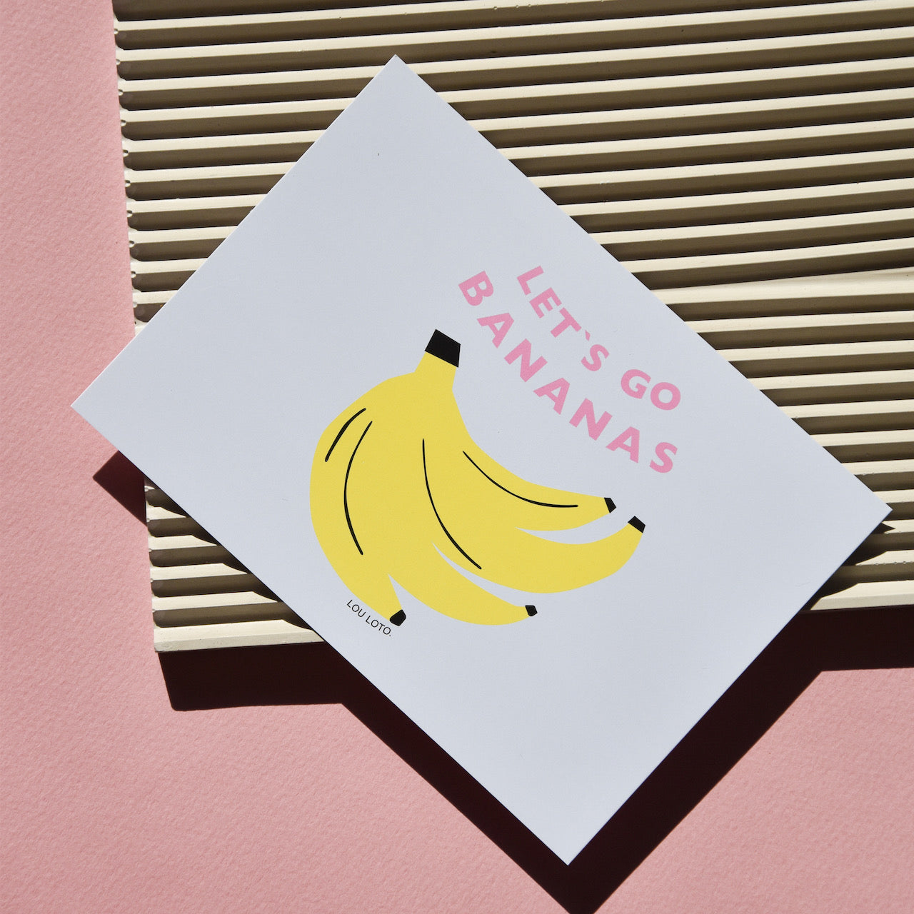 Post- und Grußkarte, Bananas